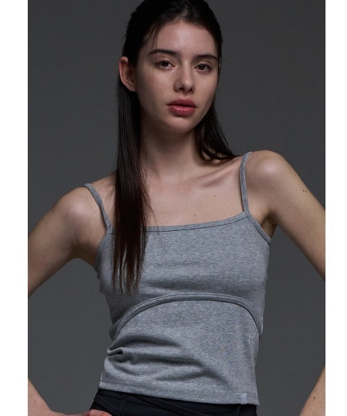 FANCY CLUB(ファンシークラブ)の「A'GEM/9 × .kom 『 FANCY CLUB/ファンシークラブ』 SLOP SLEEVELESS/スリーブレス(タンクトップ・レディース・ホワイト/ライトグレー/ブラック・FREE)」の3枚目の写真