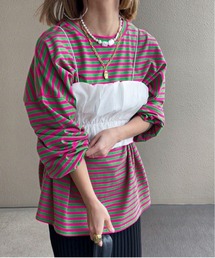 ルーズシルエットボーダーロンTee