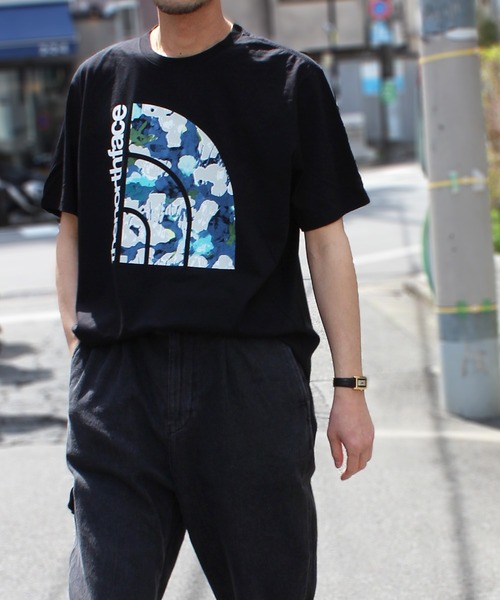 THE NORTH FACE(ザノースフェイス)の「【THE NORTH FACE】ノースフェイス M S/S JUMBO HALF DOME TEE ロゴTシャツ NF0A812N(Tシャツ/カットソー・メンズ・グレー/ブルー/ホワイト/オレンジ/ブラック系その他/ブラック・M/XL/S/L)」の4枚目の写真