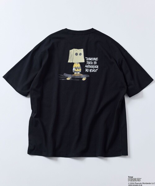 FREAK'S STORE（フリークスストア）の「限定展開 PEANUTS/ピーナッツ 別注 ビッグシルエット バックプリント クルーネックTシャツ/チャーリー・ブラウン（Tシャツ/カットソー・メンズ・グレイッシュブルー/ネイビー/アッシュグレー/ブラック/ホワイト・LARGE/MEDIUM/SMALL）」の13枚目の写真
