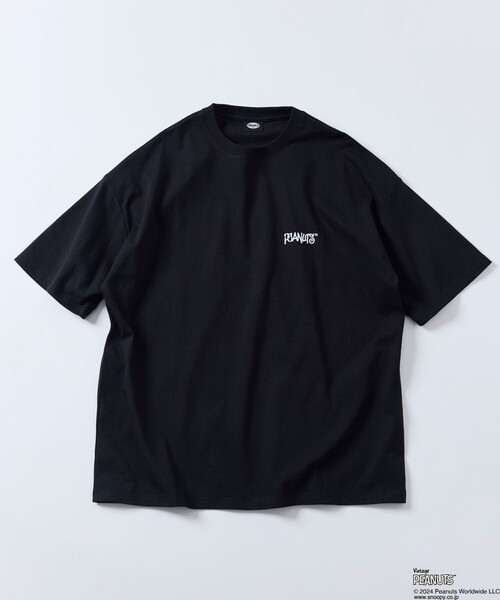 FREAK'S STORE（フリークスストア）の「限定展開 PEANUTS/ピーナッツ 別注 ビッグシルエット バックプリント クルーネックTシャツ/チャーリー・ブラウン（Tシャツ/カットソー・メンズ・グレイッシュブルー/ネイビー/アッシュグレー/ブラック/ホワイト・LARGE/MEDIUM/SMALL）」の14枚目の写真