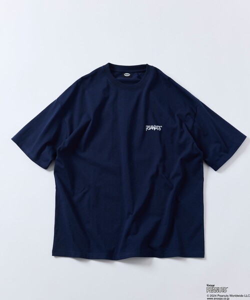 FREAK'S STORE（フリークスストア）の「限定展開 PEANUTS/ピーナッツ 別注 ビッグシルエット バックプリント クルーネックTシャツ/チャーリー・ブラウン（Tシャツ/カットソー・メンズ・グレイッシュブルー/ネイビー/アッシュグレー/ブラック/ホワイト・LARGE/MEDIUM/SMALL）」の17枚目の写真