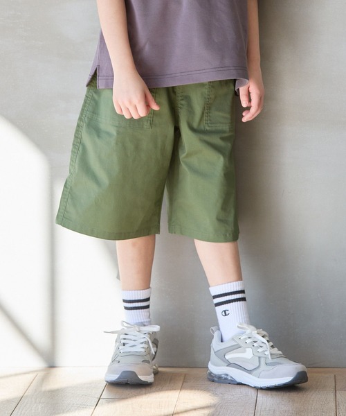 GLOBAL WORK（グローバルワーク）の「DRY/ストレッチハーフパンツ/976031（その他パンツ・キッズ・ベージュ/パープル/ブラック/カーキ/ブルー・170cm/160cm/140cm/150cm/130cm/120cm）」の3枚目の写真