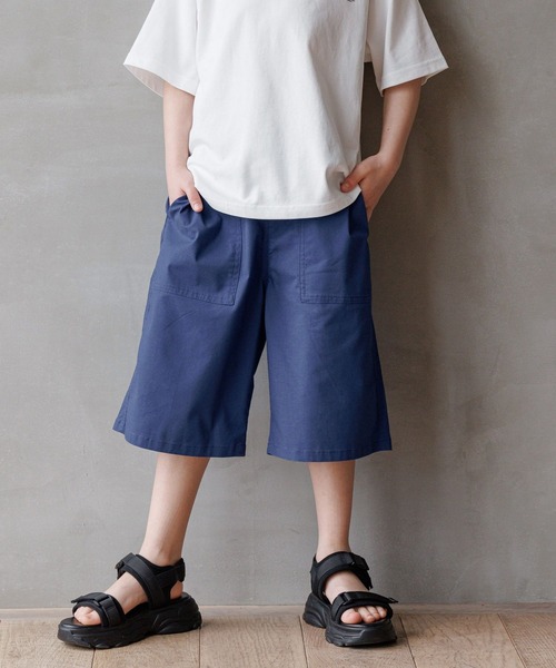 GLOBAL WORK（グローバルワーク）の「DRY/ストレッチハーフパンツ/976031（その他パンツ・キッズ・ベージュ/パープル/ブラック/カーキ/ブルー・170cm/160cm/140cm/150cm/130cm/120cm）」の4枚目の写真