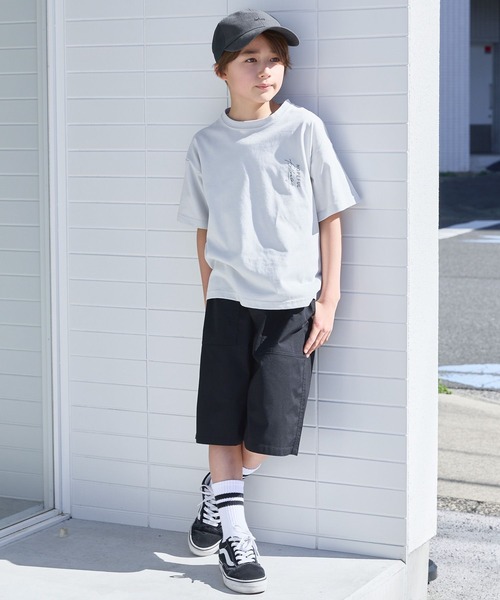 GLOBAL WORK（グローバルワーク）の「DRY/ストレッチハーフパンツ/976031（その他パンツ・キッズ・ベージュ/パープル/ブラック/カーキ/ブルー・170cm/160cm/140cm/150cm/130cm/120cm）」の13枚目の写真