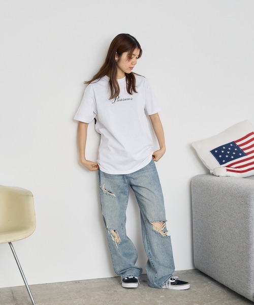 PLEASURES（プレジャー）の「PLEASURES/プレジャーズ STACK T-SHIRT Tシャツ（Tシャツ/カットソー・メンズ・ホワイト/ブラック・L/XL/M）」の17枚目の写真