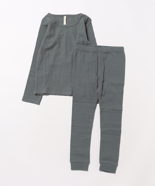 Quincy Mae Ribbed Short Sleeve Tee + Legging Set - Dinos main image 1