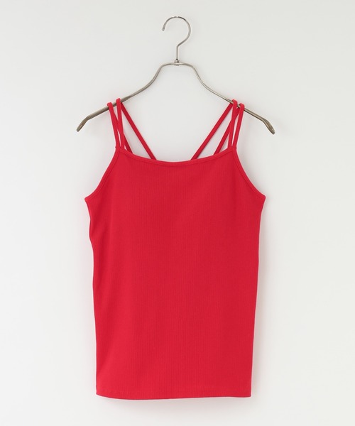 LOWRYS FARM（ローリーズファーム）の「スタイルＵＰクロスカップキャミ　100757（Tシャツ/カットソー・レディース・ブルー/その他/ブラック/アイボリー/ブラウン/グリーン系その他/ベージュ/イエロー/ブラウン系その他/レッド・FREE）」の9枚目の写真