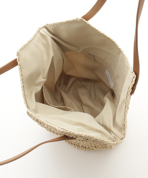 &Bridge(アンドブリッジ)の「cachellier(カシェリエ) 編みトートバッグ(BE)(トートバッグ・レディース・アイボリー・99)」の4枚目の写真