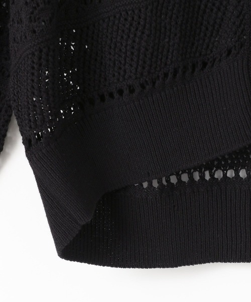 LOWRYS FARM（ローリーズファーム）の「スカシニットカーディガン６S 106585（カーディガン/ボレロ・レディース・ブラック/グレー/イエロー/アイボリー・FREE）」の14枚目の写真