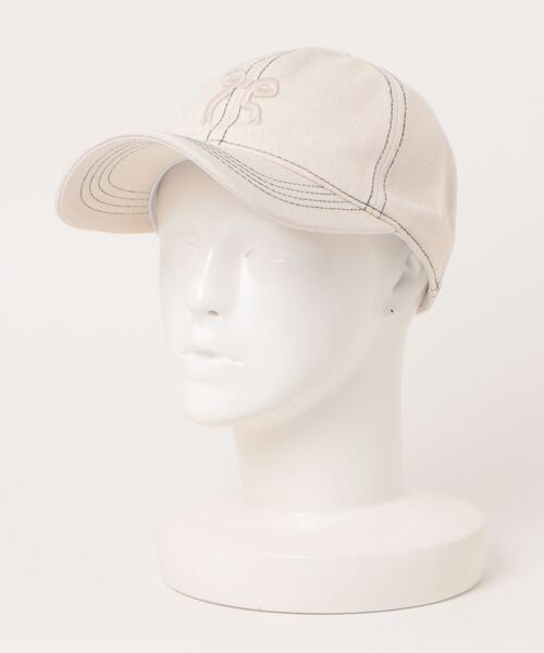 ammy.(エイミードット)の「【 ammy. / エイミードット 】 リボン 刺繍 ステッチ キャップ(キャップ・レディース・ブルー/ホワイト/ピンク/ネイビー・FREE)」の7枚目の写真