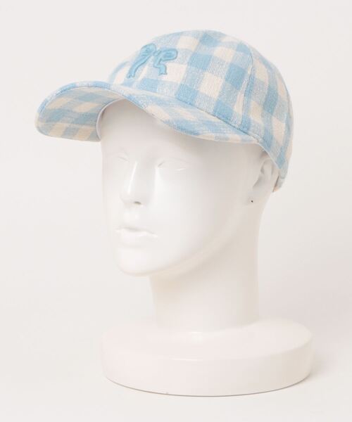 ammy.(エイミードット)の「【 ammy. / エイミードット 】 リボン 刺繍 ステッチ キャップ(キャップ・レディース・ブルー/ホワイト/ピンク/ネイビー・FREE)」の8枚目の写真