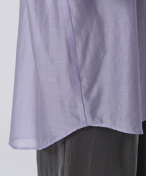 GALLEST（ギャレスト）の「◆シアーチュニックシャツ（シャツ/ブラウス・レディース・ホワイト/ブラック/パープル・38/34）」の13枚目の写真