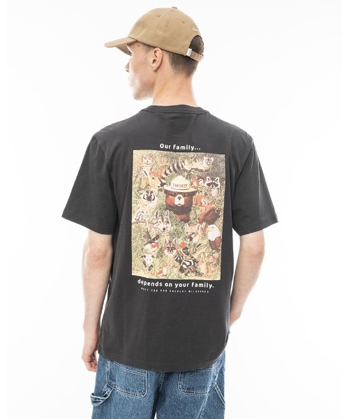 【セール】ELEMENT メンズ 【SMOKEY BEAR】 SBXE FAMILY SS Ｔシャツ 【2024年春夏モデル】（Tシャツ/カットソー）｜ELEMENT（エレメント）