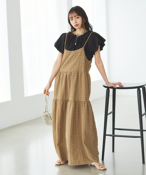 VIS（ビス）の「【洗える】袖ボリュームバックデザインプルオーバー（Tシャツ/カットソー・レディース・ブラック/ベージュ系その他/ブルー系その他5・FREE）」の7枚目の写真