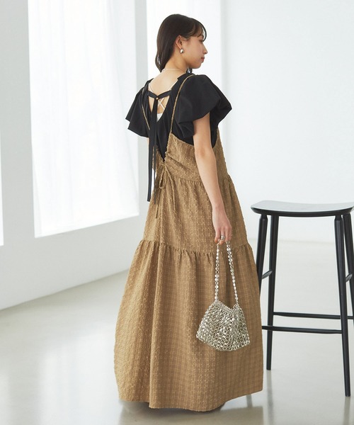 VIS（ビス）の「【洗える】袖ボリュームバックデザインプルオーバー（Tシャツ/カットソー・レディース・ブラック/ベージュ系その他/ブルー系その他5・FREE）」の8枚目の写真