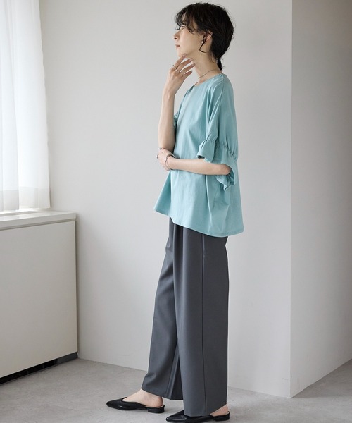 OMMO ギャザー ポケット ベア トップス OMMO ONLINE STORE / GATHER POCKET BARE TOP