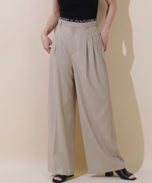 【セール】ウエストロゴワイドパンツ（その他パンツ）｜JILL by JILL STUART（ジルバイジルスチュアート）