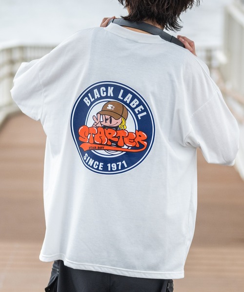 JOHN'S CLOSET（ジョンズクローゼット）の「【t】〔STARTER BLACK LABEL〕アソートプリント BIG TEE（Tシャツ/カットソー・メンズ・ホワイト系2/ブラック/ブラック系その他2/ホワイト系その他2/ホワイト系その他4/ホワイト系3/グリーン系その他3/ホワイト/ホワイト系その他/ホワイト系その他3/ホワイト系4/ブラック系その他4/ブラック系3/グリーン/パープル系その他2/パープル系その他4・MEDIUM/LARGE/X-LARGE）」の8枚目の写真