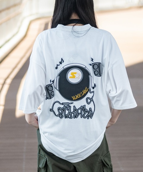 JOHN'S CLOSET（ジョンズクローゼット）の「【t】〔STARTER BLACK LABEL〕アソートプリント BIG TEE（Tシャツ/カットソー・メンズ・ホワイト系2/ブラック/ブラック系その他2/ホワイト系その他2/ホワイト系その他4/ホワイト系3/グリーン系その他3/ホワイト/ホワイト系その他/ホワイト系その他3/ホワイト系4/ブラック系その他4/ブラック系3/グリーン/パープル系その他2/パープル系その他4・MEDIUM/LARGE/X-LARGE）」の2枚目の写真