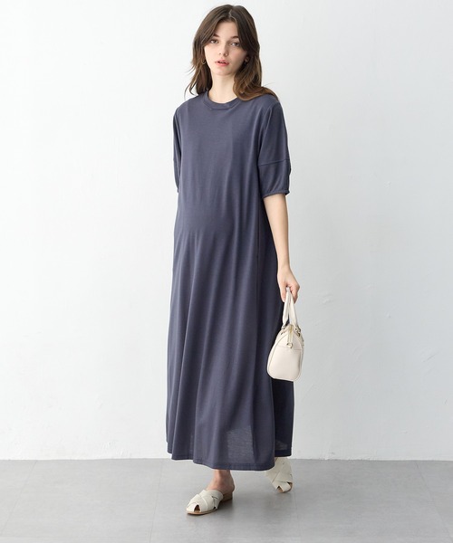 セール】【汗染み防止加工】レーヨン ロングワンピース Aライン