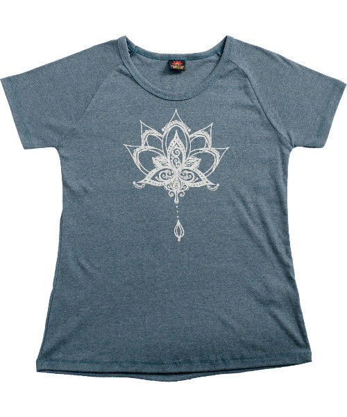 MARAI（マーライ）の「【MARAI】ロータスロゴ半袖Tシャツ（Tシャツ/カットソー・レディース・カーキ系/マスタード/ピンク/ブルー/ブラック/レッド・FREE）」の14枚目の写真