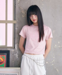 【wondervisitor×ENVYM】ステッチカラーコンパクトTシャツ