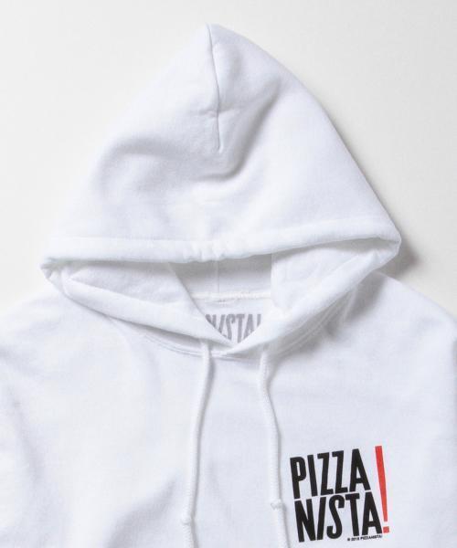 BEAMS（ビームス）の「◆PIZZANISTA×BEAMS / 別注 プルオーバー パーカー（パーカー・メンズ・ホワイト/グレー・SMALL/MEDIUM/LARGE）」の6枚目の写真