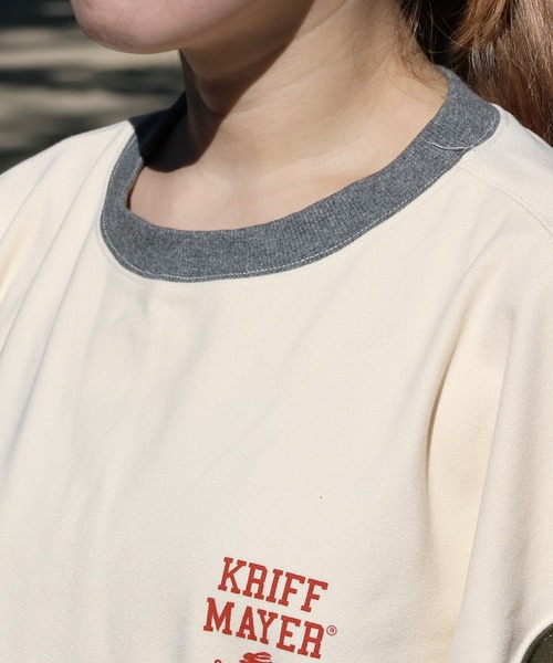 KRIFF MAYER Lady's Collection(クリフメイヤーレディースコレクション)の「もちのびゆるT(Tシャツ/カットソー・レディース・その他5/カラフル/ブラウン/グレー/ナチュラル/カーキ/ブラック・LARGE/MEDIUM)」の14枚目の写真