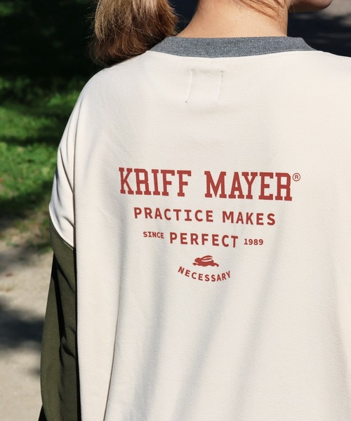 KRIFF MAYER Lady's Collection(クリフメイヤーレディースコレクション)の「もちのびゆるT(Tシャツ/カットソー・レディース・その他5/カラフル/ブラウン/グレー/ナチュラル/カーキ/ブラック・LARGE/MEDIUM)」の15枚目の写真