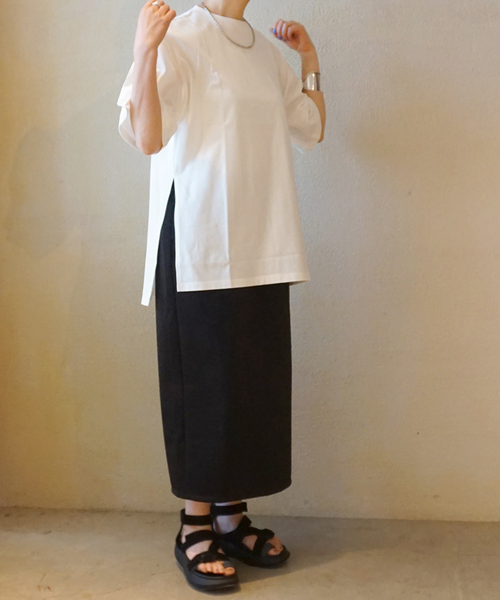 JOURNAL STANDARD LUXE(ジャーナルスタンダード ラックス)の「スワイジャージー ドロッププルオーバー(Tシャツ/カットソー・レディース・ホワイト/ブラウン/チャコールグレー・FREE)」の22枚目の写真