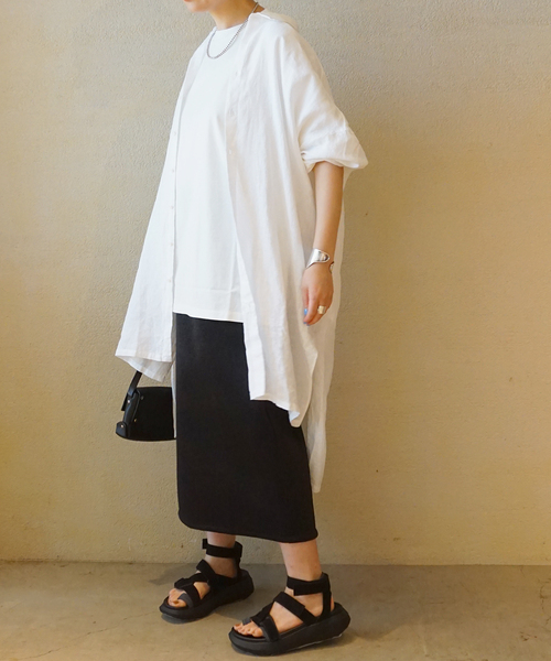 JOURNAL STANDARD LUXE(ジャーナルスタンダード ラックス)の「スワイジャージー ドロッププルオーバー(Tシャツ/カットソー・レディース・ホワイト/ブラウン/チャコールグレー・FREE)」の21枚目の写真