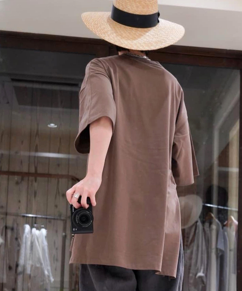 JOURNAL STANDARD LUXE(ジャーナルスタンダード ラックス)の「スワイジャージー ドロッププルオーバー(Tシャツ/カットソー・レディース・ホワイト/ブラウン/チャコールグレー・FREE)」の20枚目の写真