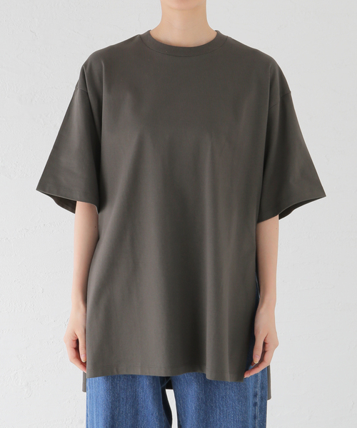 JOURNAL STANDARD LUXE(ジャーナルスタンダード ラックス)の「スワイジャージー ドロッププルオーバー(Tシャツ/カットソー・レディース・ホワイト/ブラウン/チャコールグレー・FREE)」の17枚目の写真