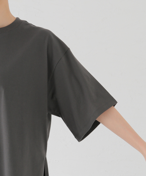 JOURNAL STANDARD LUXE(ジャーナルスタンダード ラックス)の「スワイジャージー ドロッププルオーバー(Tシャツ/カットソー・レディース・ホワイト/ブラウン/チャコールグレー・FREE)」の12枚目の写真