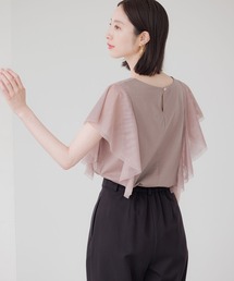 Andemiu | ラッフルチュールカットＴシャツ136100(Tシャツ/カットソー)