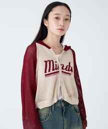 WEGO/メッシュラグランニットパーカー