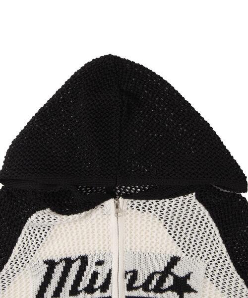 WEGO（ウィゴー）の「WEGO/メッシュラグランニットパーカー（パーカー・レディース・ブラック/ワイン・FREE）」の18枚目の写真