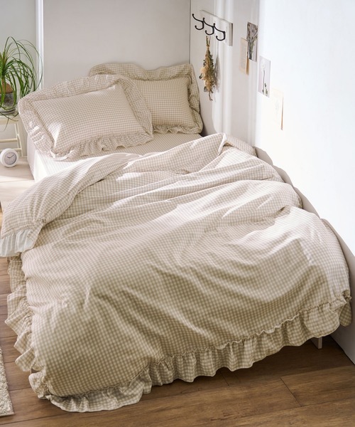 掛け布団カバー 3点セット メダリオン柄 Laetitia/Taupe Ⓣ S/SD/D] フランネル布団カバー 3点セット｜モダンデコ公式