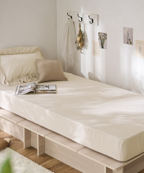 セール】フリル パイピング ベッドカバー シーツ 寝具 3点セット