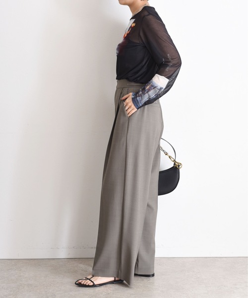 Eimee Law（エイミーロウ）の「フォトプリント パワーメッシュプルオーバー（Tシャツ/カットソー・レディース・ブラック/アイボリー/グレイッシュベージュ・38）」の5枚目の写真