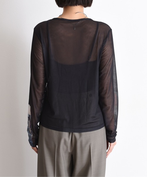Eimee Law（エイミーロウ）の「フォトプリント パワーメッシュプルオーバー（Tシャツ/カットソー・レディース・ブラック/アイボリー/グレイッシュベージュ・38）」の17枚目の写真
