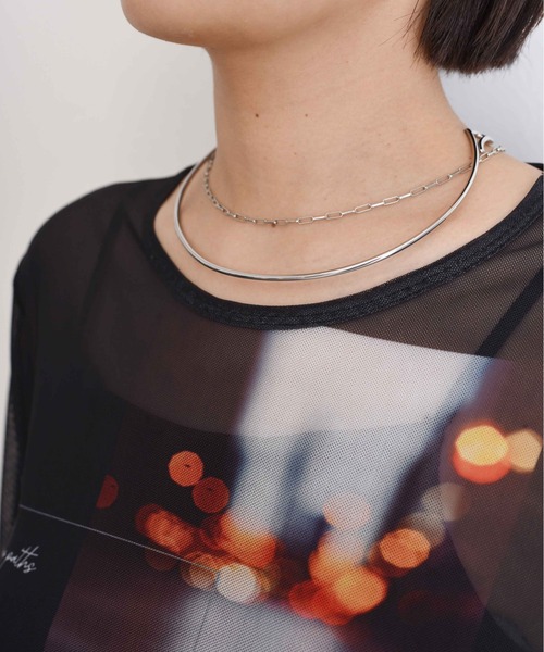 Eimee Law（エイミーロウ）の「フォトプリント パワーメッシュプルオーバー（Tシャツ/カットソー・レディース・ブラック/アイボリー/グレイッシュベージュ・38）」の22枚目の写真