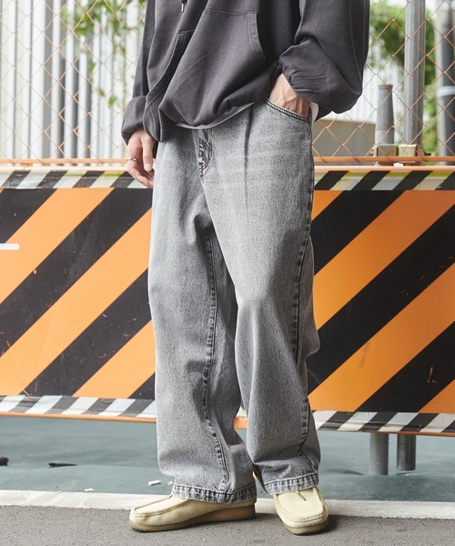 セール】WEGO/デニムルーズテーパードパンツ(デニムパンツ セール】WEGO/デニムルーズテーパードパンツ(デニムパンツ