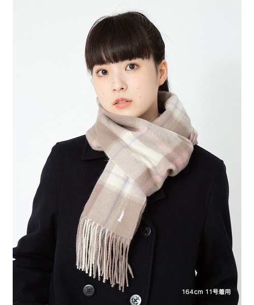 EASTBOY(イーストボーイ)の「マフラー チェック スクール(マフラー・キッズ・サックスブルー系/ベージュ系・F)」の1枚目の写真