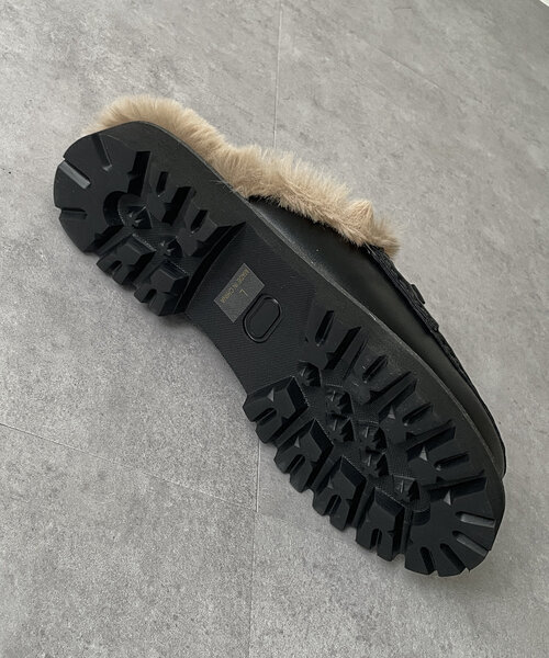 Thevon(ゼボン)の「ファー付きサボ(ブーツ・レディース・ブラック/ブロンズ・M/L)」の9枚目の写真