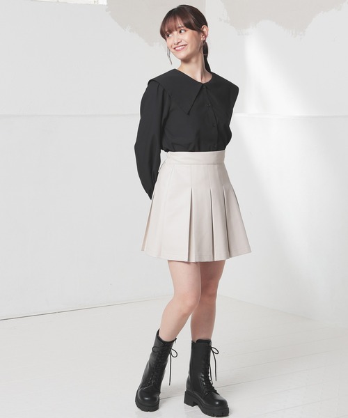 セール】合皮ミニプリーツスカート（スカート）｜Honeys