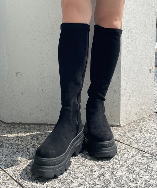 one wayザッカ（ワンウェイザッカ）の「タンクソールロングブーツ（ブーツ・レディース・ブラック系その他/ブラック・SMALL/MEDIUM/LARGE）」の6枚目の写真