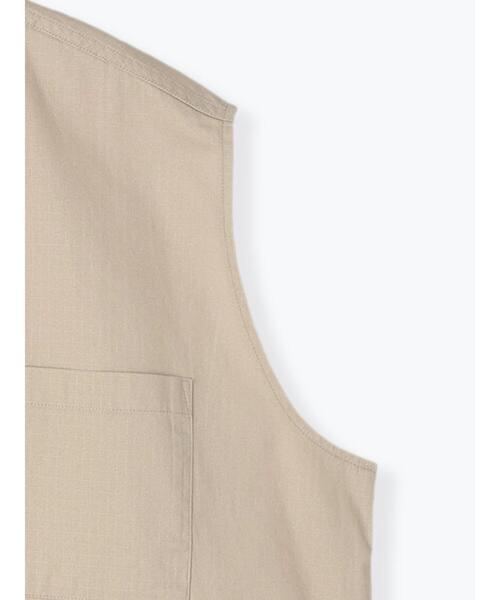 Samansa Mos2（サマンサ モスモス）の「ミリタリーベスト（ベスト・レディース・モカ/カーキ/ベージュ・F）」の4枚目の写真