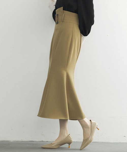 DRESS PLUS(ドレスプラス)の「ハイウエストマーメイドスカート(スカート・レディース・ブラック/アイボリー/ブラウン・S/M/L)」の13枚目の写真